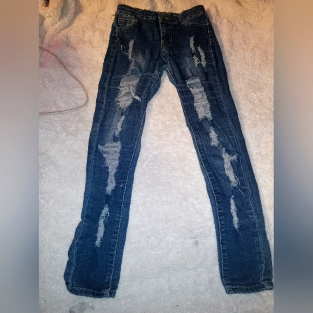 Blue republic ripped style jeans